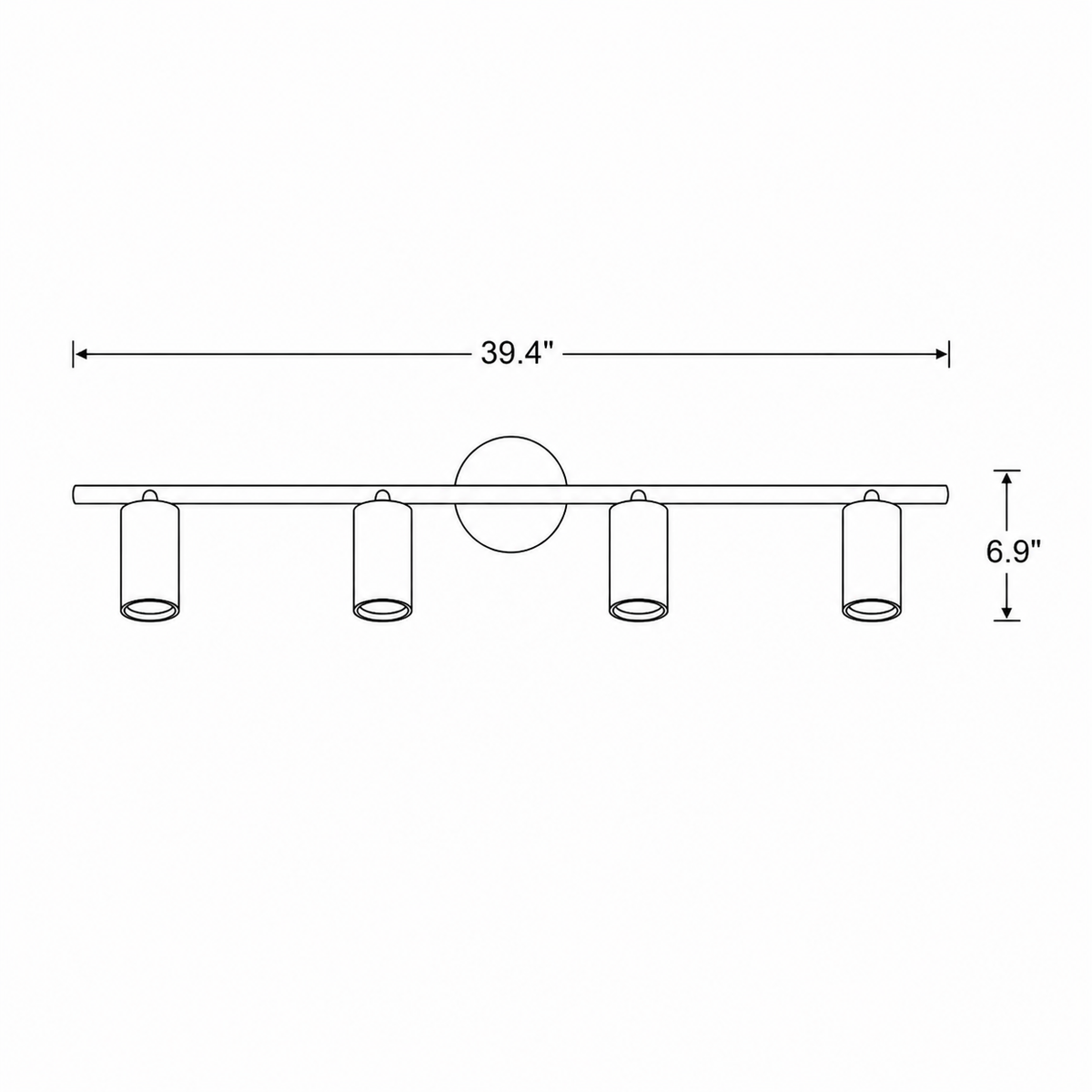 Rotating Spotlight Wall Sconce Adjustable Multi-Head Fixture