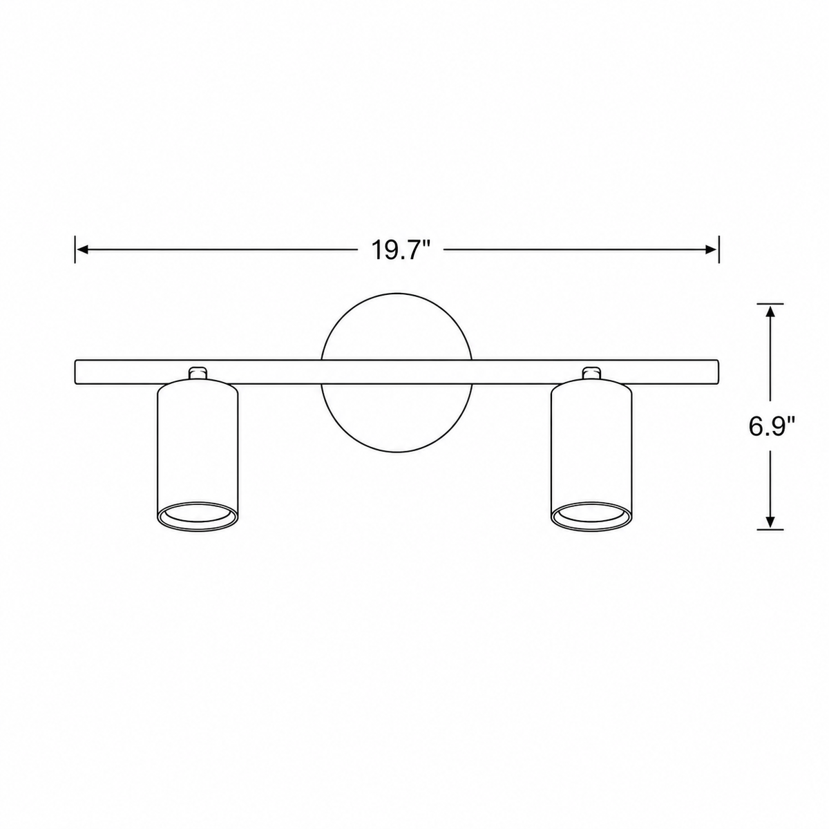Rotating Spotlight Wall Sconce Adjustable Multi-Head Fixture
