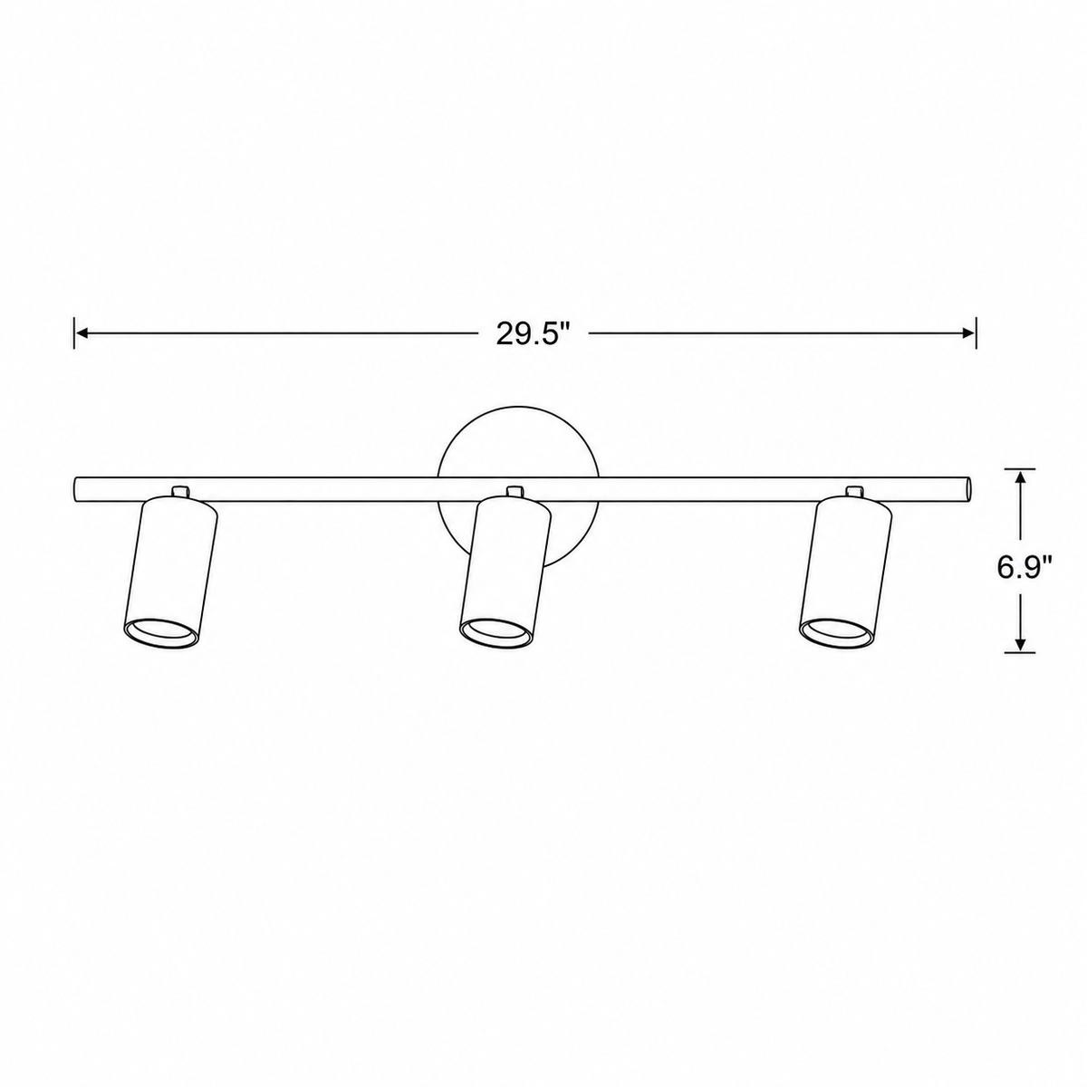 Rotating Spotlight Wall Sconce Adjustable Multi-Head Fixture