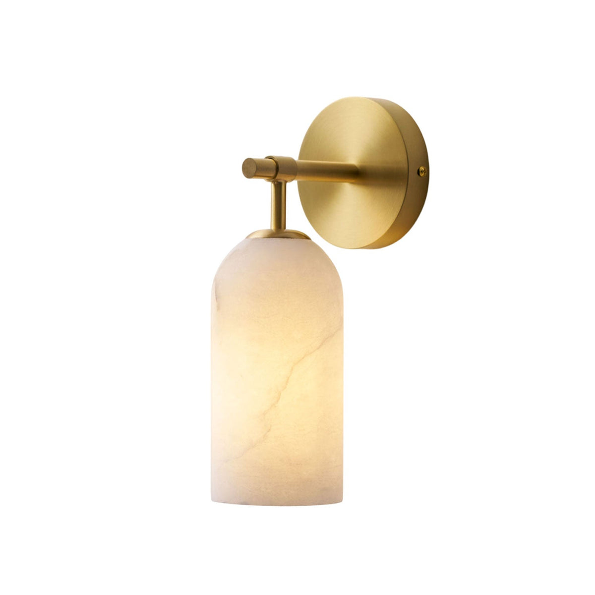 Alabaster Wall Sconce Natural Stone Shade Hardwired Fixture