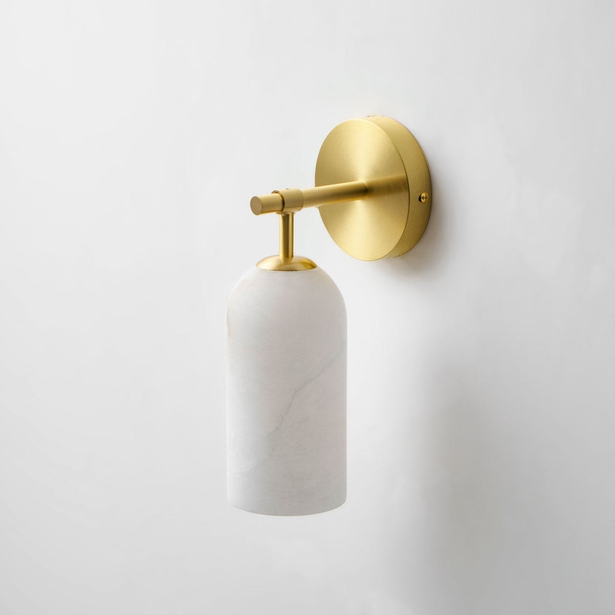 Alabaster Wall Sconce Natural Stone Shade Hardwired Fixture