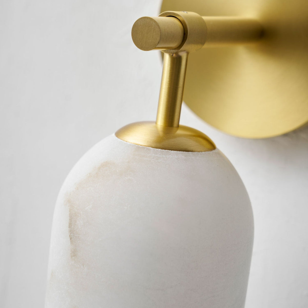 Alabaster Wall Sconce Natural Stone Shade Hardwired Fixture