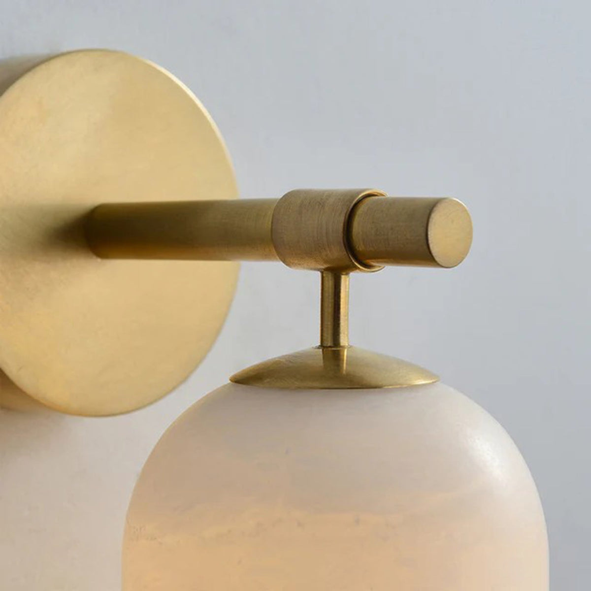 Alabaster Wall Sconce Natural Stone Shade Hardwired Fixture