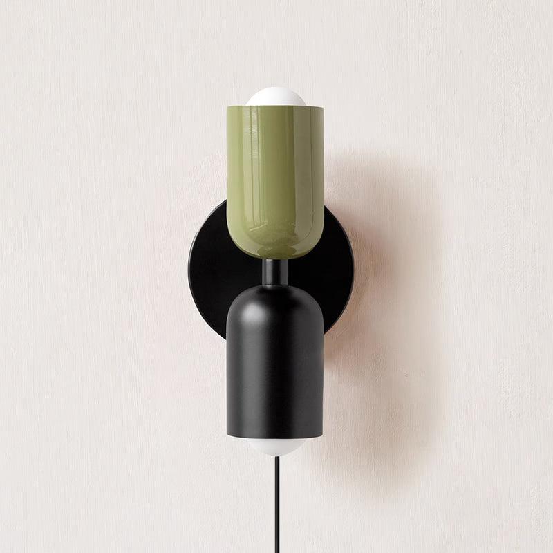 Duo Glow Plug-In Double Wall Sconce Twin Shade Fixture