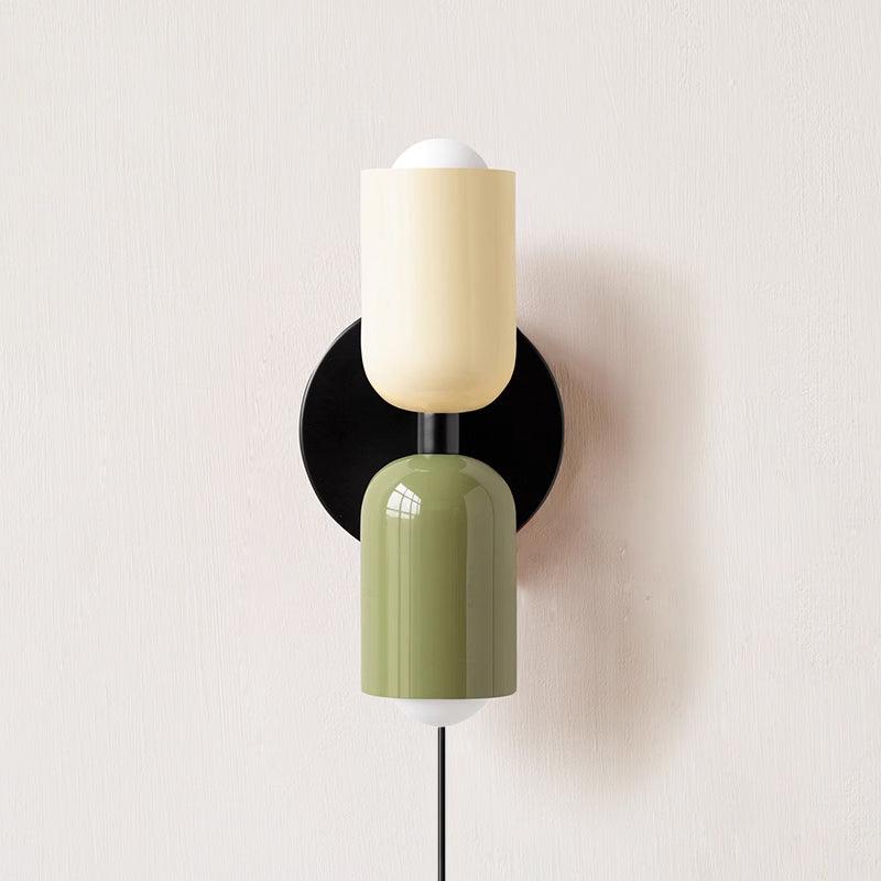Duo Glow Plug-In Double Wall Sconce Twin Shade Fixture