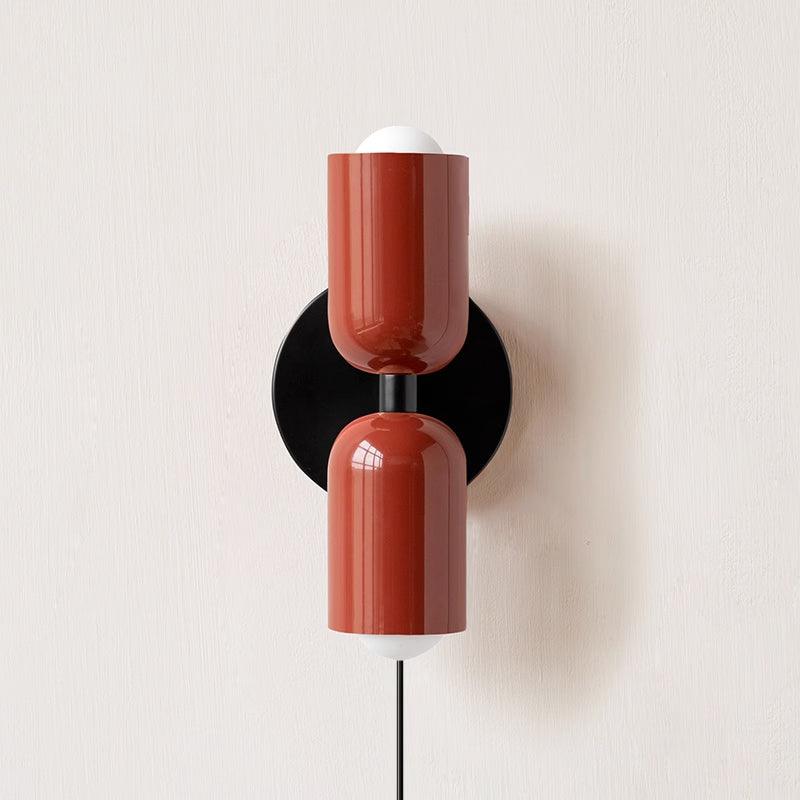 Duo Glow Plug-In Double Wall Sconce Twin Shade Fixture