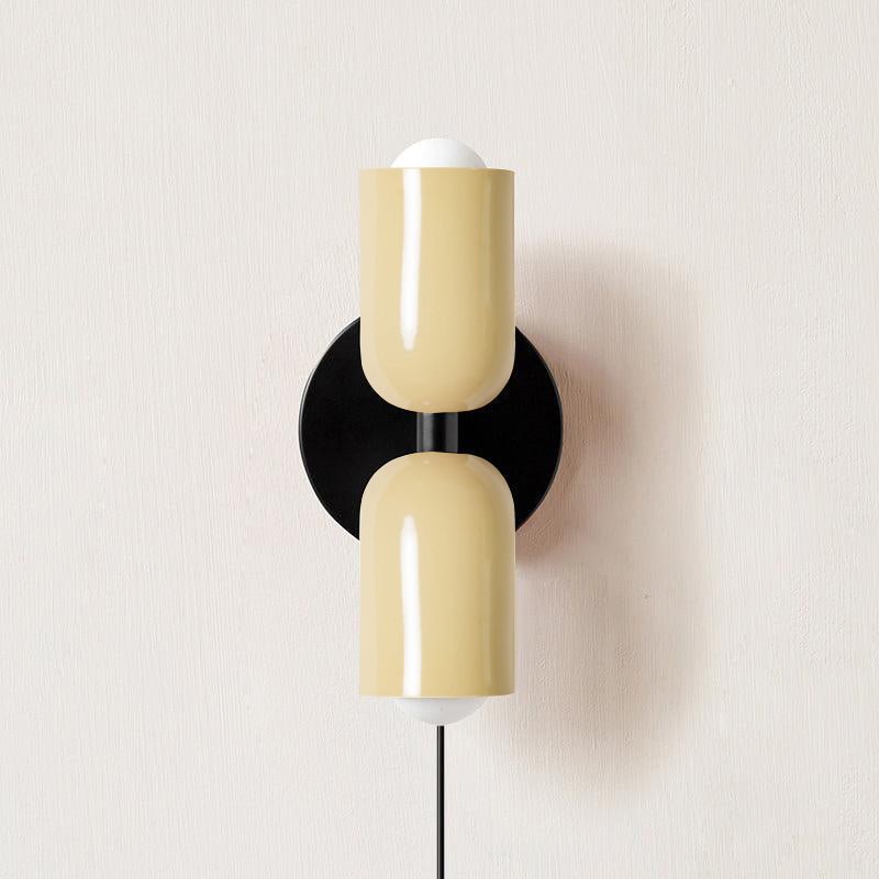 Duo Glow Plug-In Double Wall Sconce Twin Shade Fixture