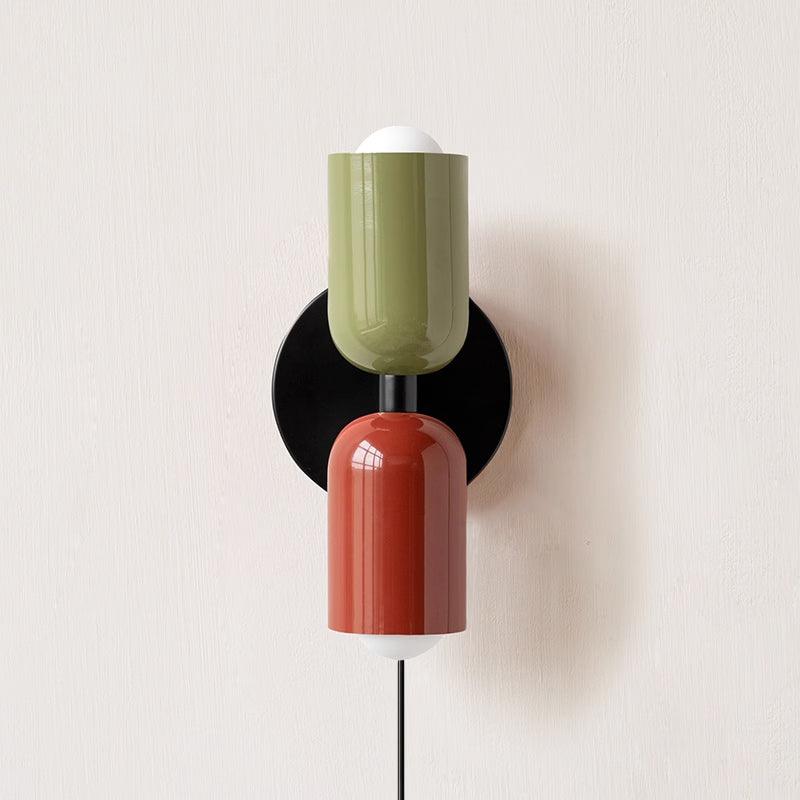 Duo Glow Plug-In Double Wall Sconce Twin Shade Fixture