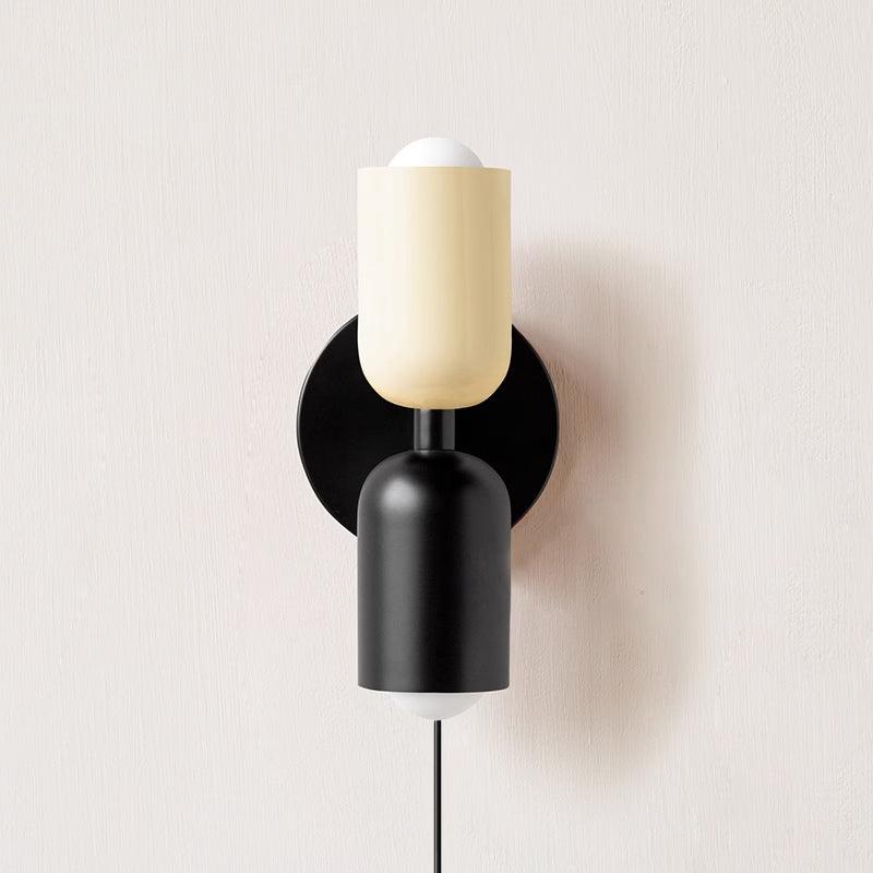 Duo Glow Plug-In Double Wall Sconce Twin Shade Fixture