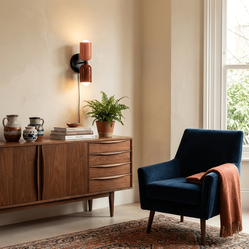 Duo Glow Plug-In Double Wall Sconce Twin Shade Fixture