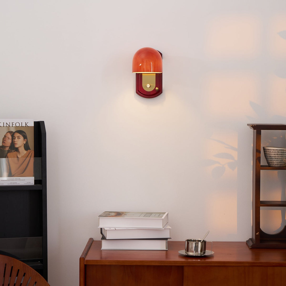 Rounded Dome Wall Sconce Vintage Curved Shade Fixture