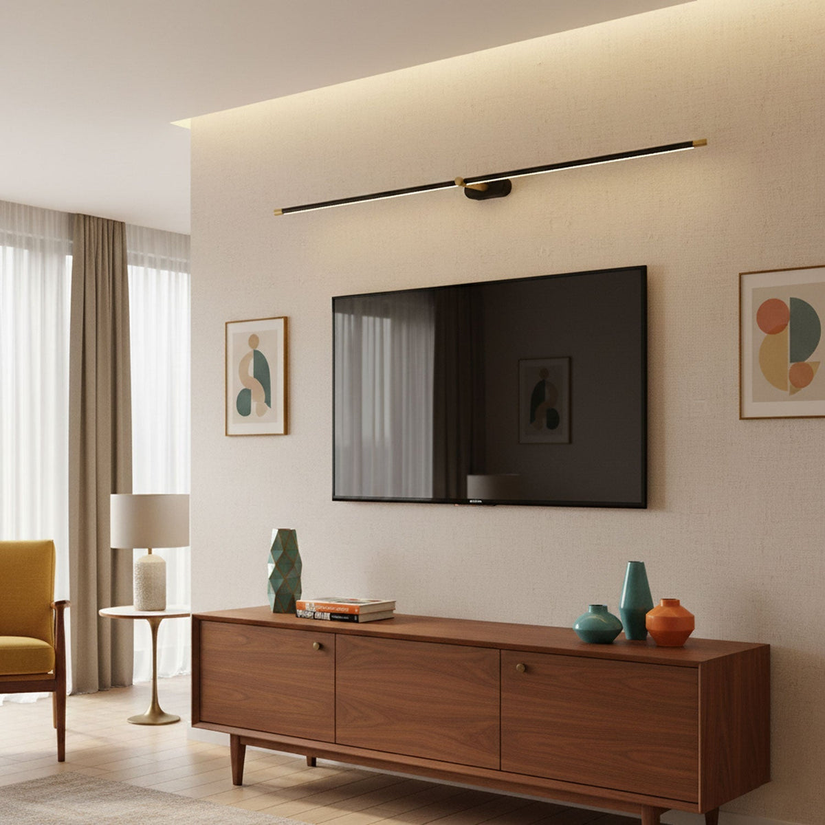 Linear LED Wall Sconce Hardwired Minimalist Light Bar