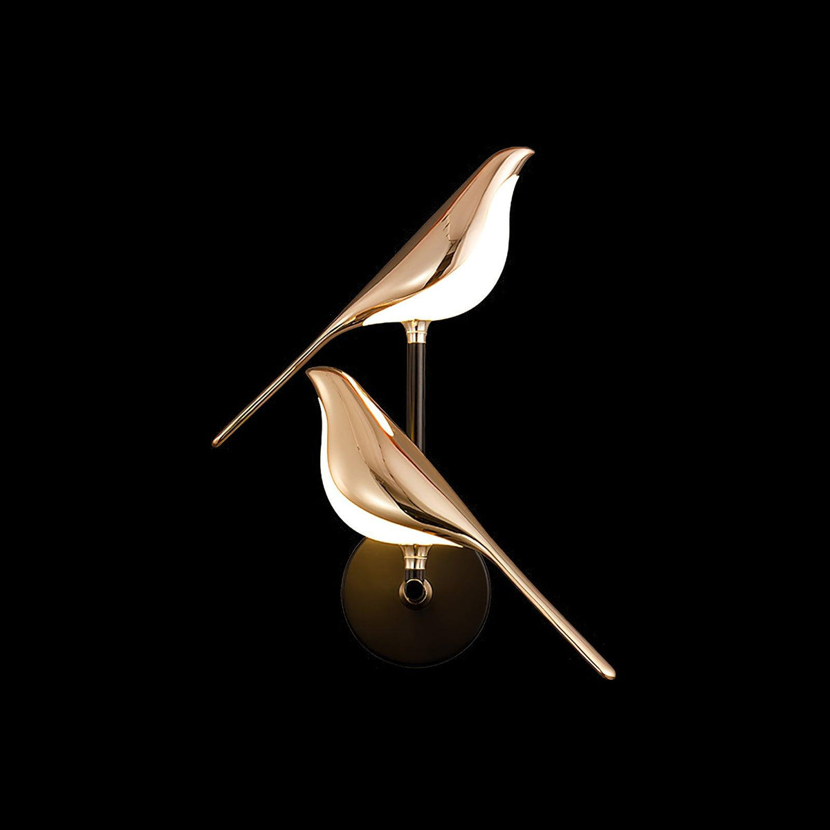 Sculptural Songbird Wall Sconce Bird Motif Accent Light
