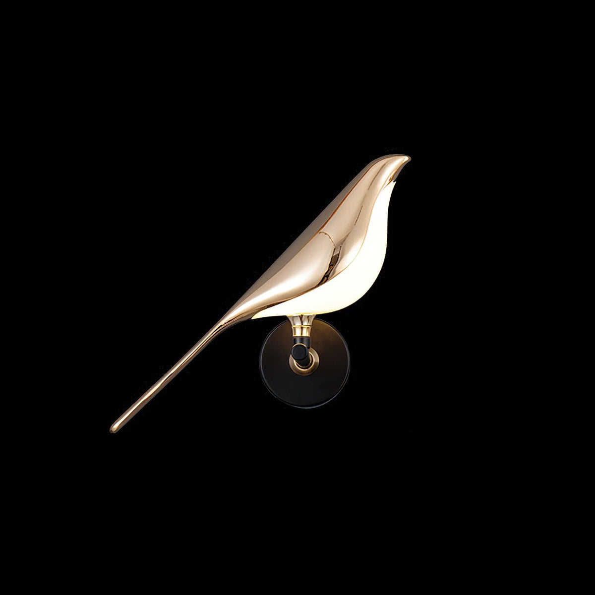 Sculptural Songbird Wall Sconce Bird Motif Accent Light