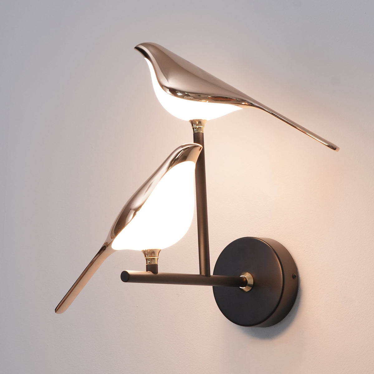 Sculptural Songbird Wall Sconce Bird Motif Accent Light