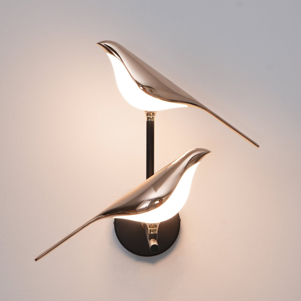 Sculptural Songbird Wall Sconce Bird Motif Accent Light