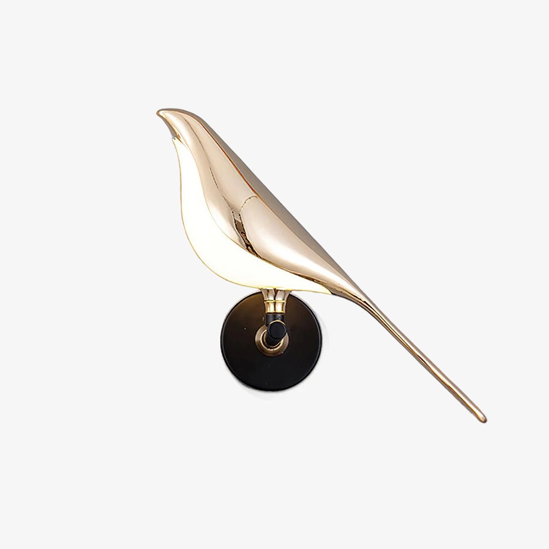 Sculptural Songbird Wall Sconce Bird Motif Accent Light