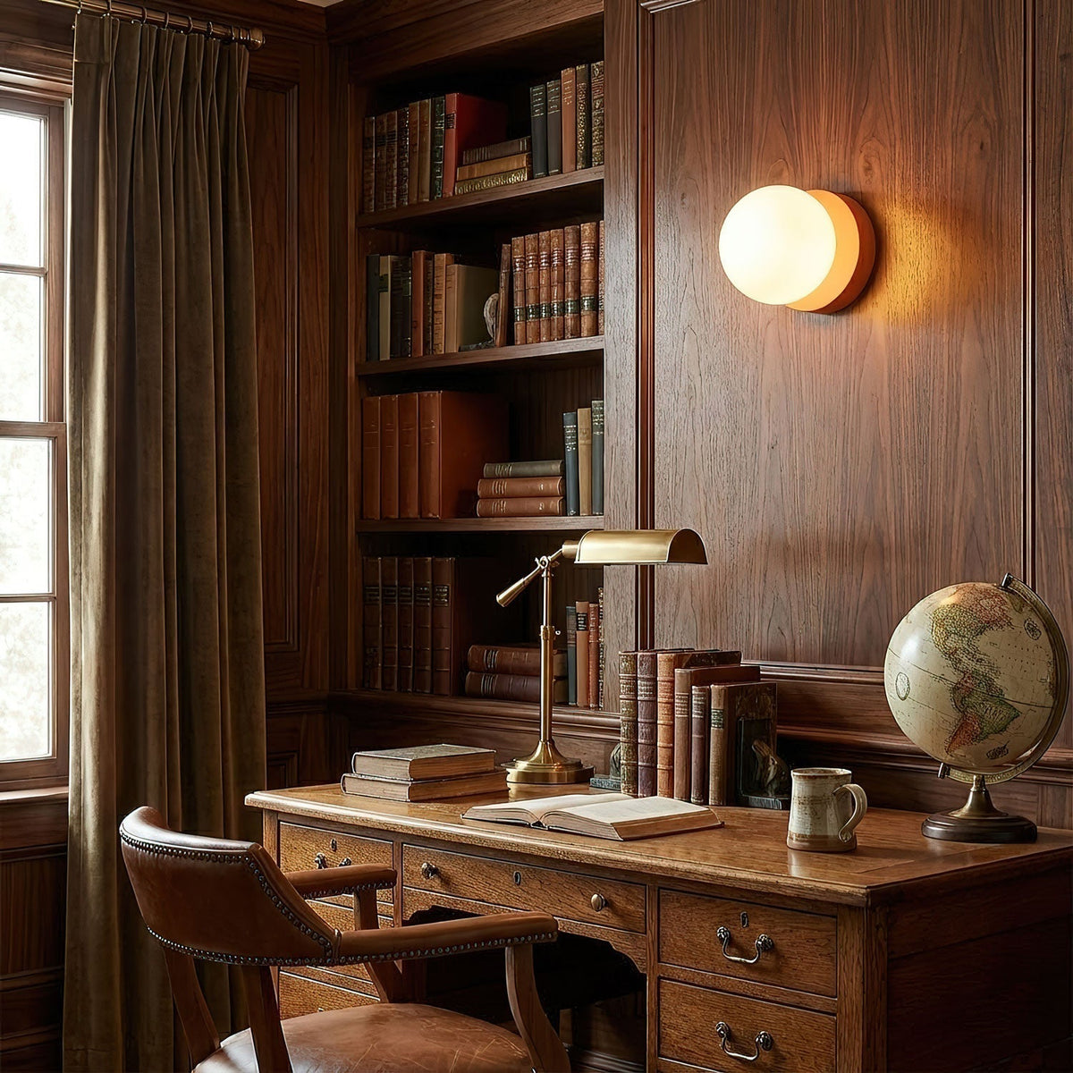 Halo Globe Wall Sconce Frosted Glass Ring Backplate Light