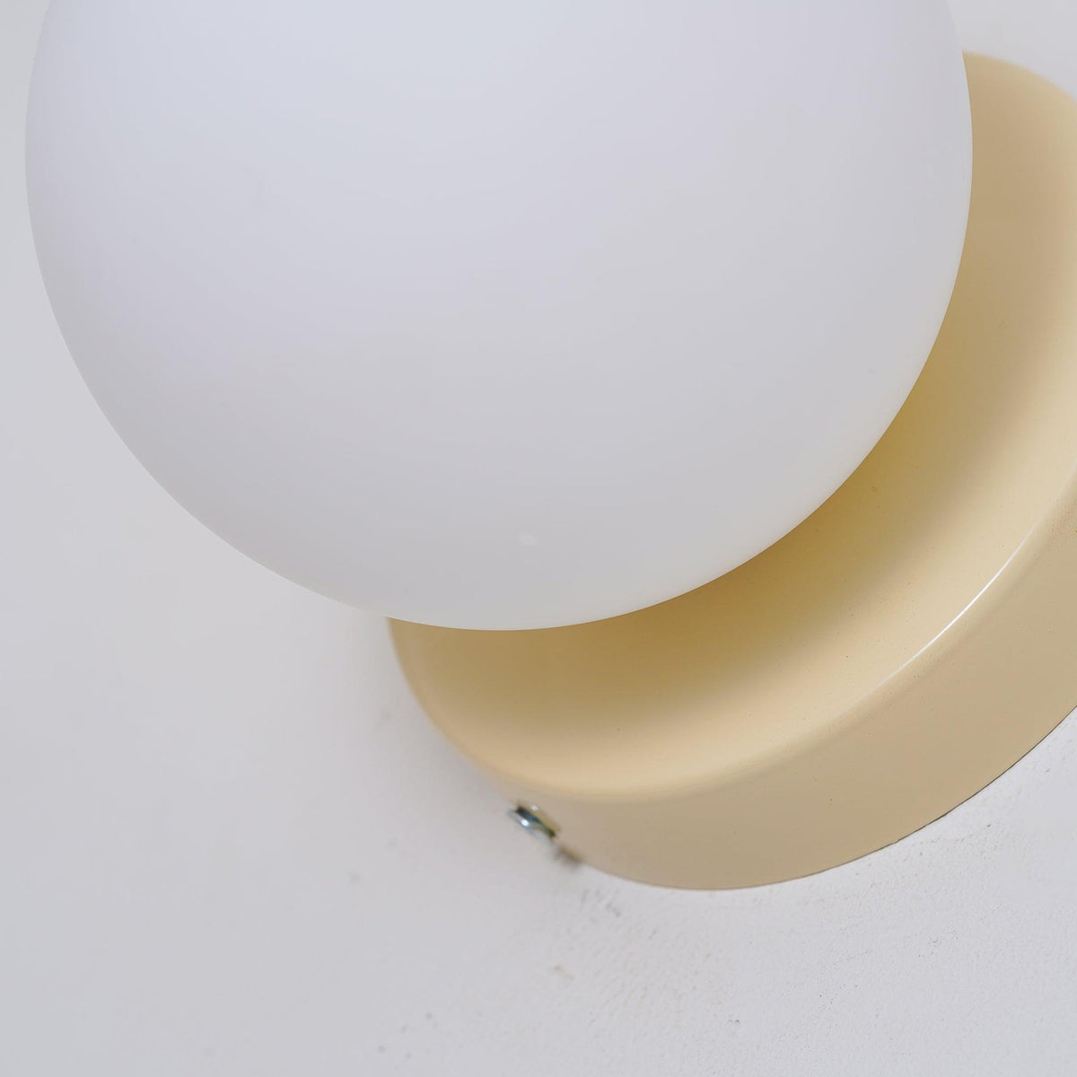 Halo Globe Wall Sconce Frosted Glass Ring Backplate Light