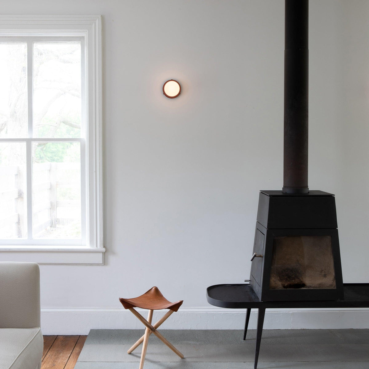 Halo Globe Wall Sconce Frosted Glass Ring Backplate Light