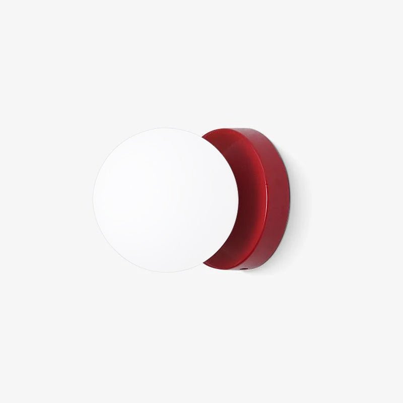 Halo Globe Wall Sconce Frosted Glass Ring Backplate Light