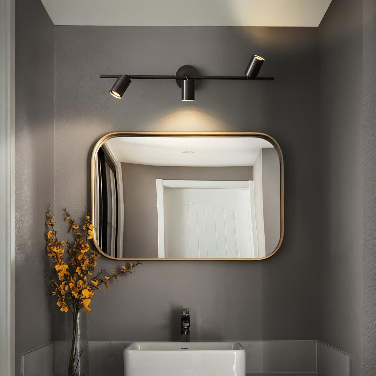 Rotating Spotlight Wall Sconce Adjustable Multi-Head Fixture