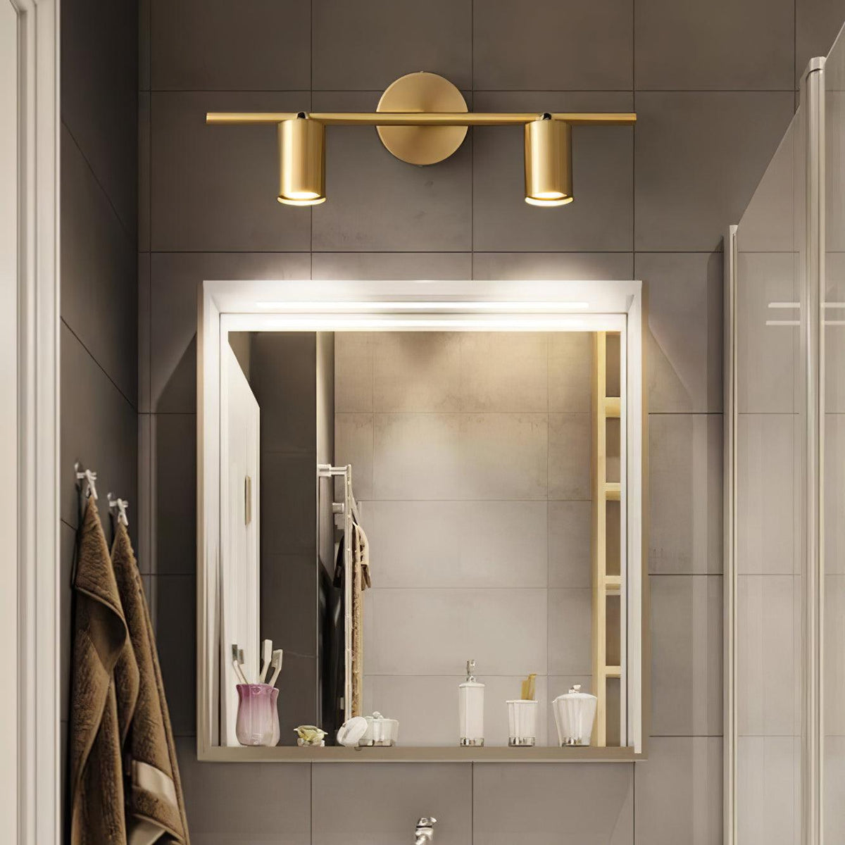 Rotating Spotlight Wall Sconce Adjustable Multi-Head Fixture